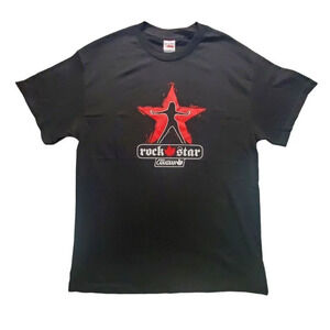 Molson Canadian Rock Star T Shirt Mens Size Large Black Graphic Tee